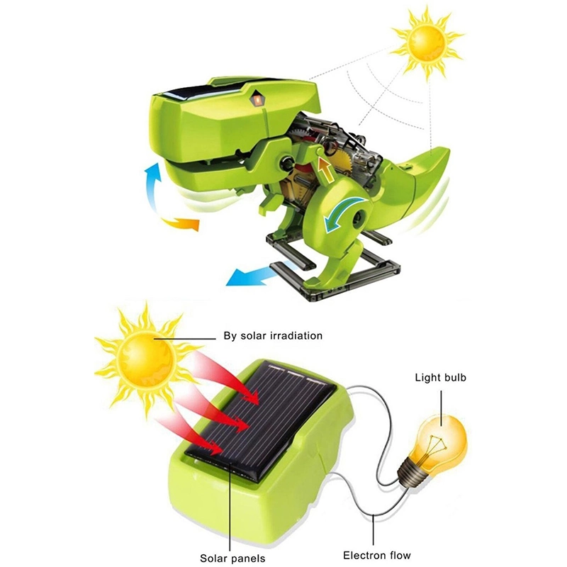 DIY Building Science Experiment Education Kit 3-in-1 Children's Solar Powered Robot Toys