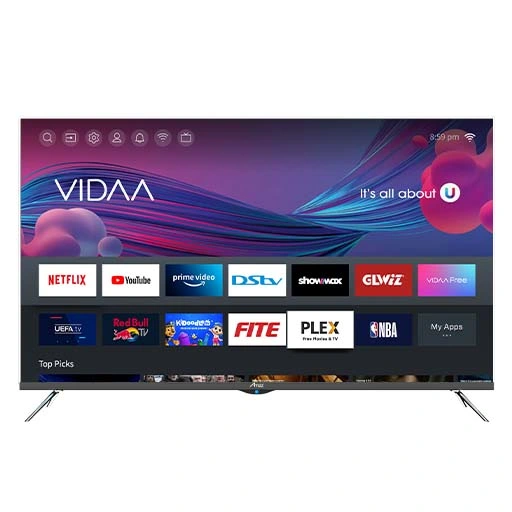 Изогнутый телевизор Smart TV с большим экраном 4K и светодиодной подсветкой HD Smart Television 65"