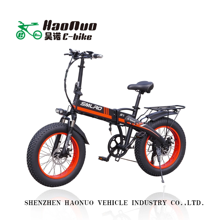 2022 New Model Folding 20 Inch 48V 500watt Electric Bike with Fat Tyre