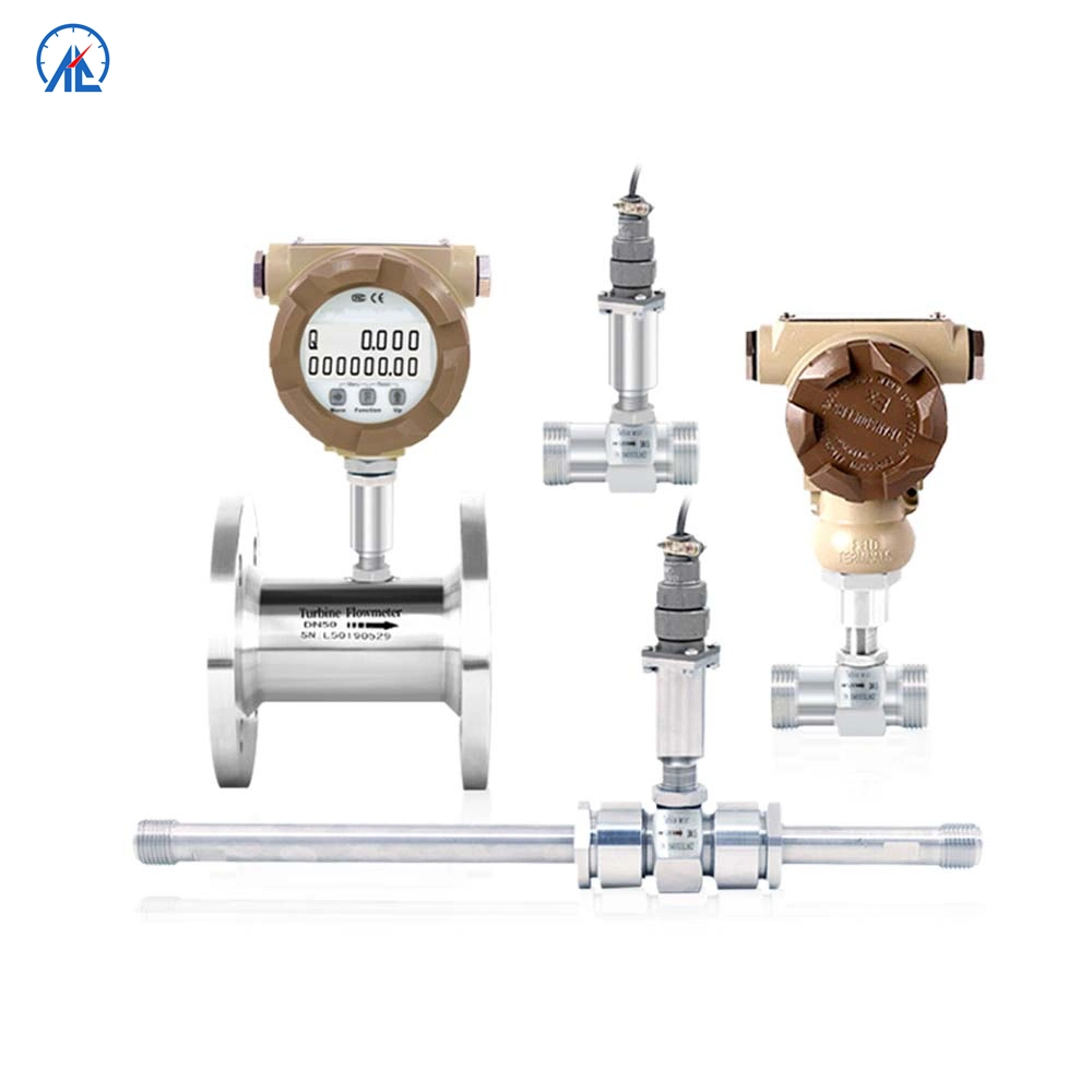 Aice Tech High Precise Liquid Turbine Flowmeter for DN4 to DN200 Pipeline