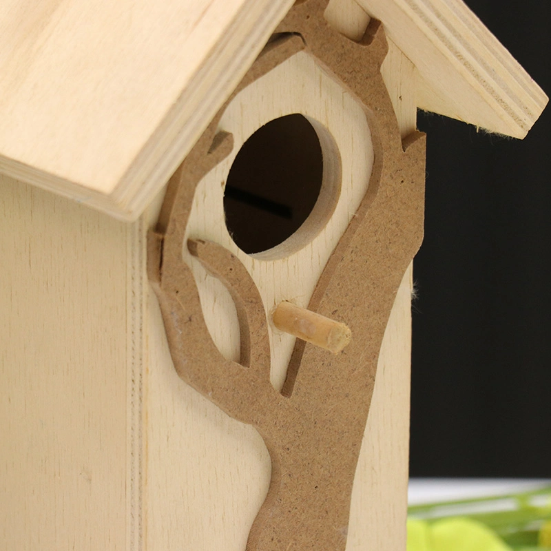 Custom Manufacture Wholesale/Supplier Wood Bird Nest Box Mounted Wooden Birdhouse Cages Wooden Bird Houses