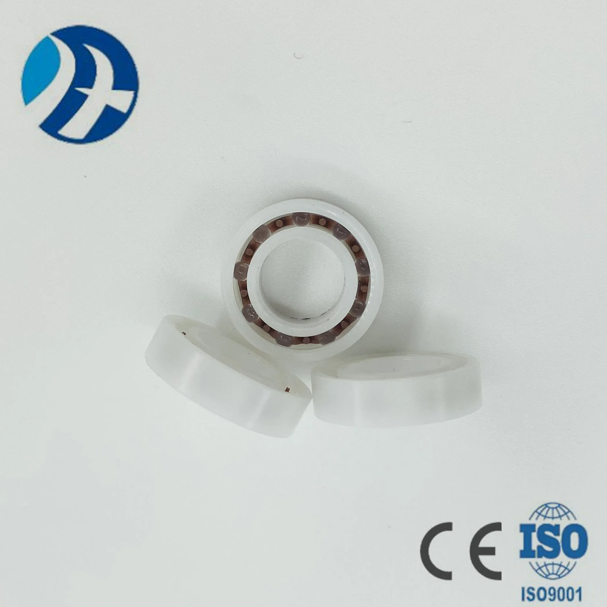 Type 6800 Antimagnetic Zirconia Ceramic Single Direction Flat Thrust Ball Bearing