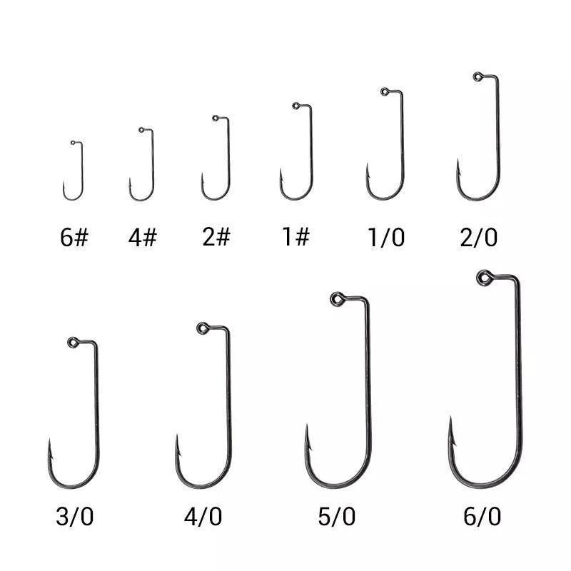 Edelstahl Angelhaken Weiß und Schwarz Sea Hook