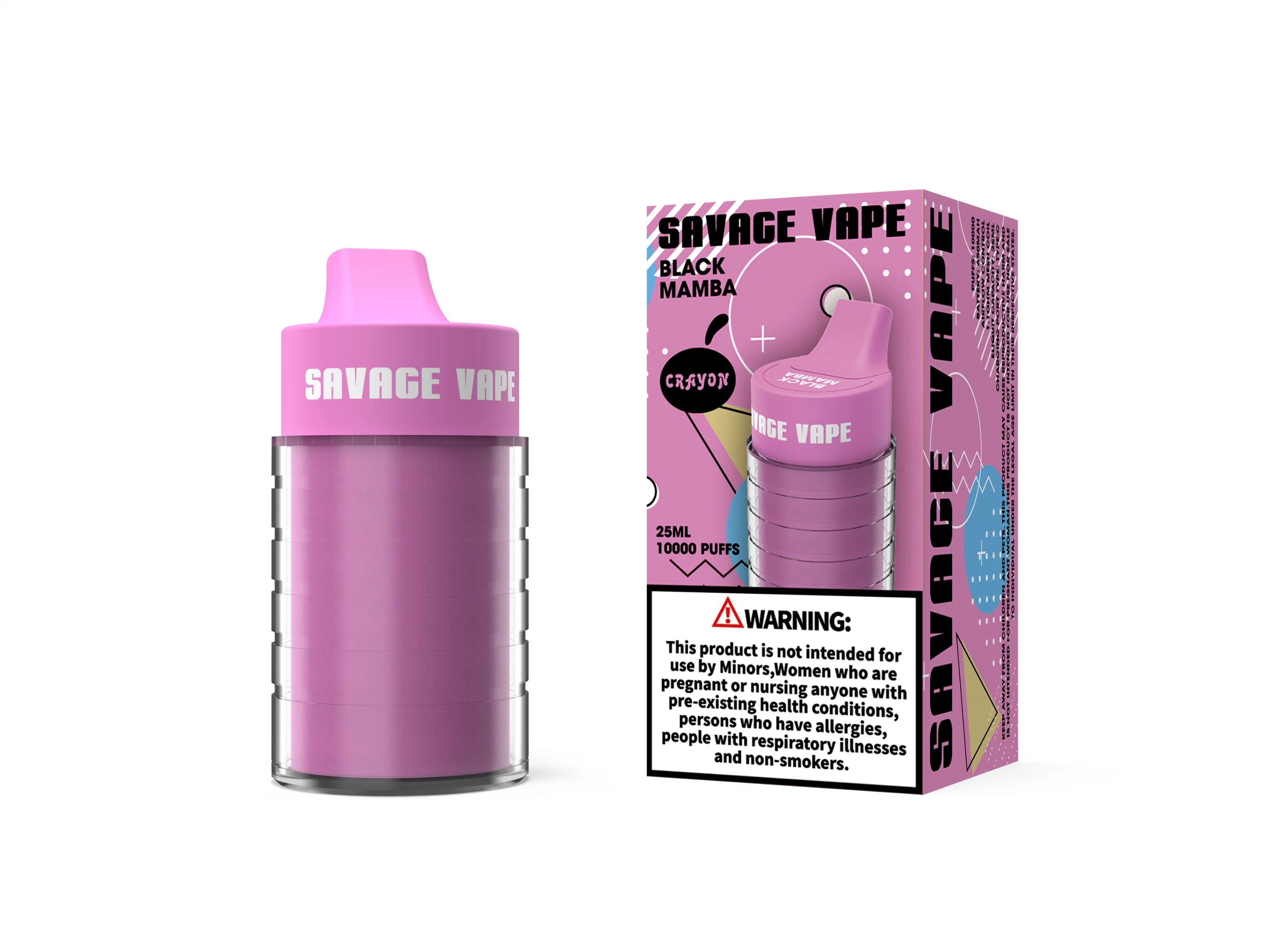 Am Lager verfügbar Savage Crayon Vapes10K Puffs E Zigarette Einweg Vape Puff 10K Max Cup 6000 Cola Flasche 8000 5% Nic Vape