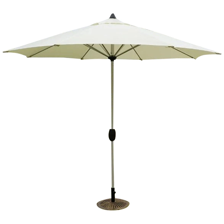 Diam 2.7m/3m Outdoor Custom Garden Aluminum Wood Steel Center Pole Parasol Waterproof Polyester Sun Beach Patio Umbrella