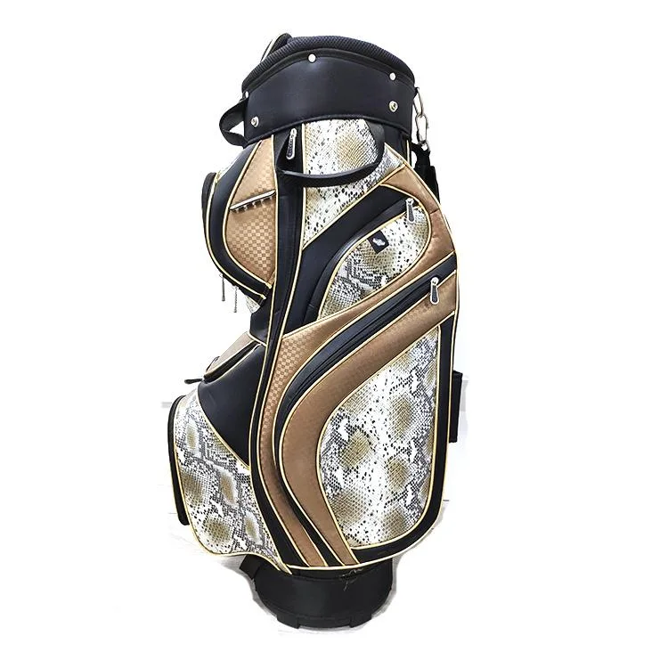 Manufacturer Custom Light Weight Hard Case Design Woman Man Valuable Vintage PU Leather Golf Bag