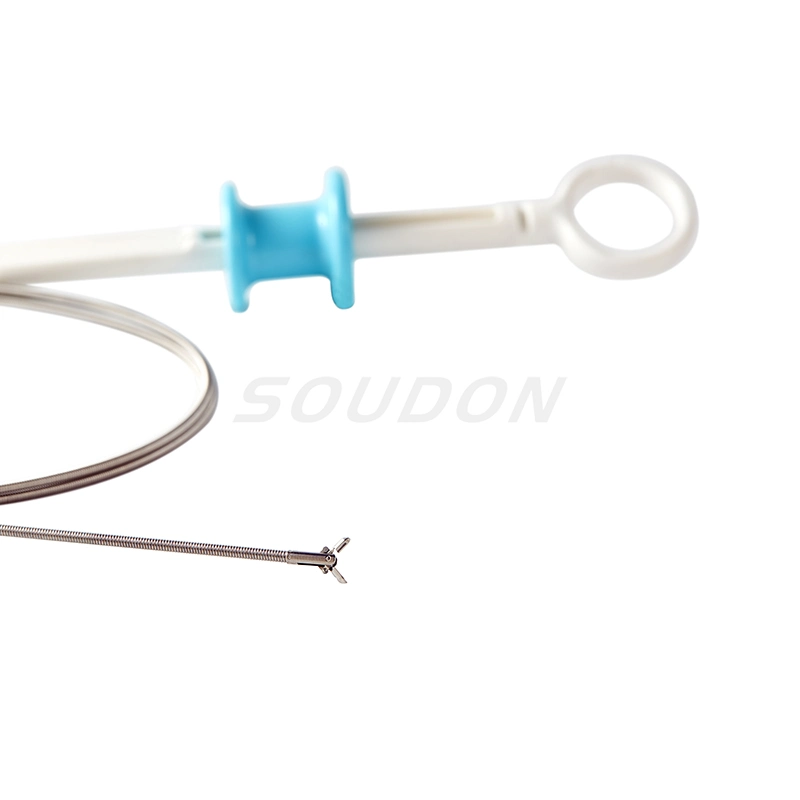 Stainless Steel 230cm Length Disposable Biopsy Forceps for Endoscopy Oval Cup with Spike Uncoated ODM&OEM Available