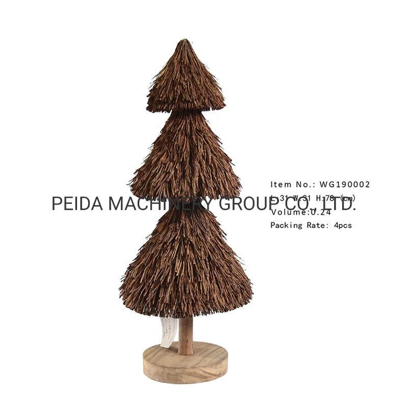 Walnut Color Wood Craft 2021 Nova decoração de Natal de design e Decoração de casa