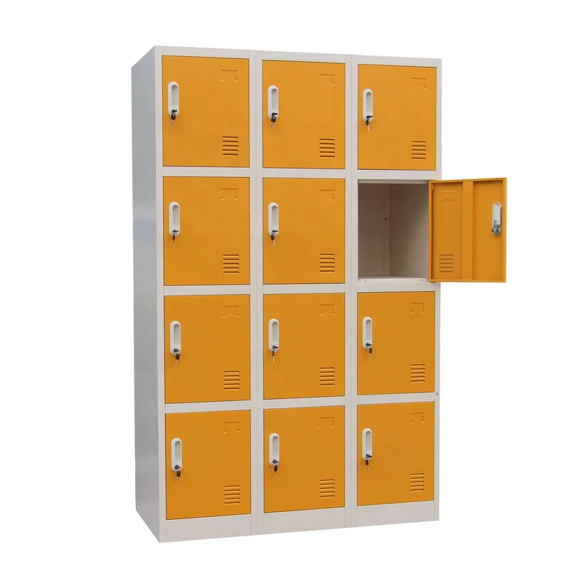 Kids Colorful Storage Cabinet/15 Door Steel Locker for Kindergarten