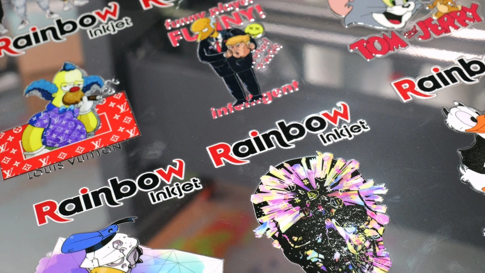 Rainbow A3 UV Dtf Printer No Visible Glue Dtf UV Epson XP600 Head Printing Machine Sticker Dtf UV