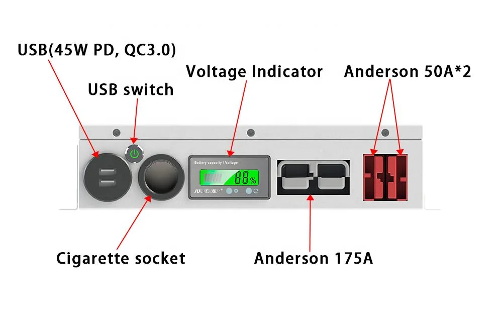 Pack de batería de litio RV 12V105AH con lifepo4 celdas, banco de potencia al aire libre