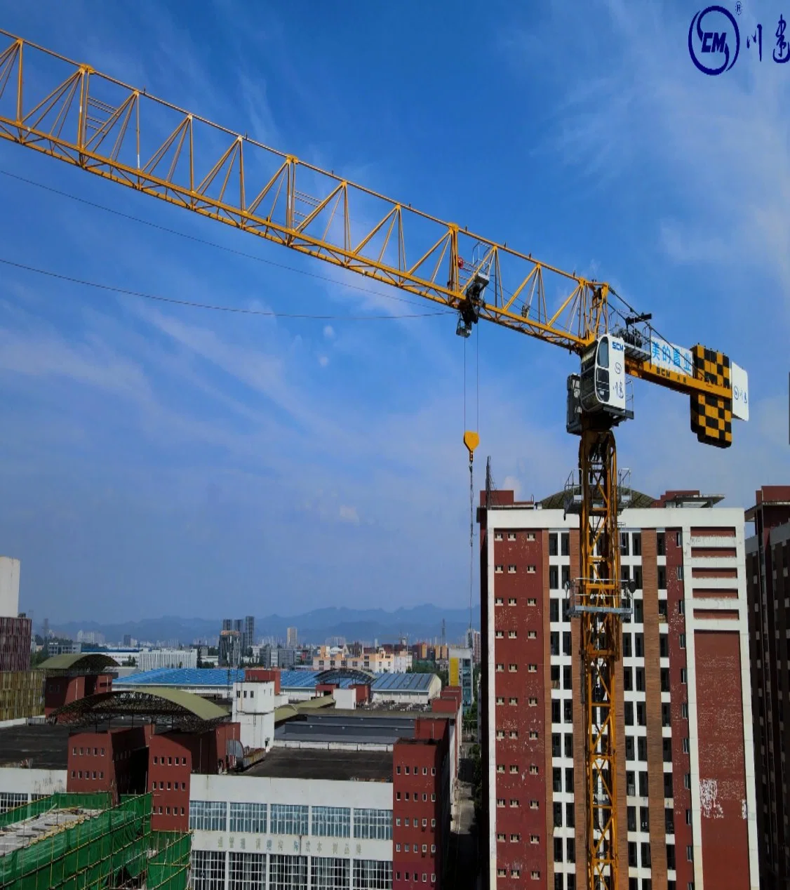 Fabricado na China Tower Crane Construction Crane Construction Machinery Flat Guindaste de torre superior de 32 t.