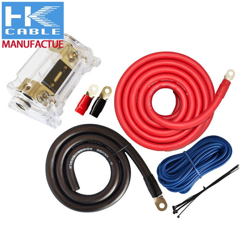 New Arrival 0 Gauge Car Audio Cable Kit Amplifier AMP Install Wiring Power Cable Amplifier Subwoofer Speaker Line