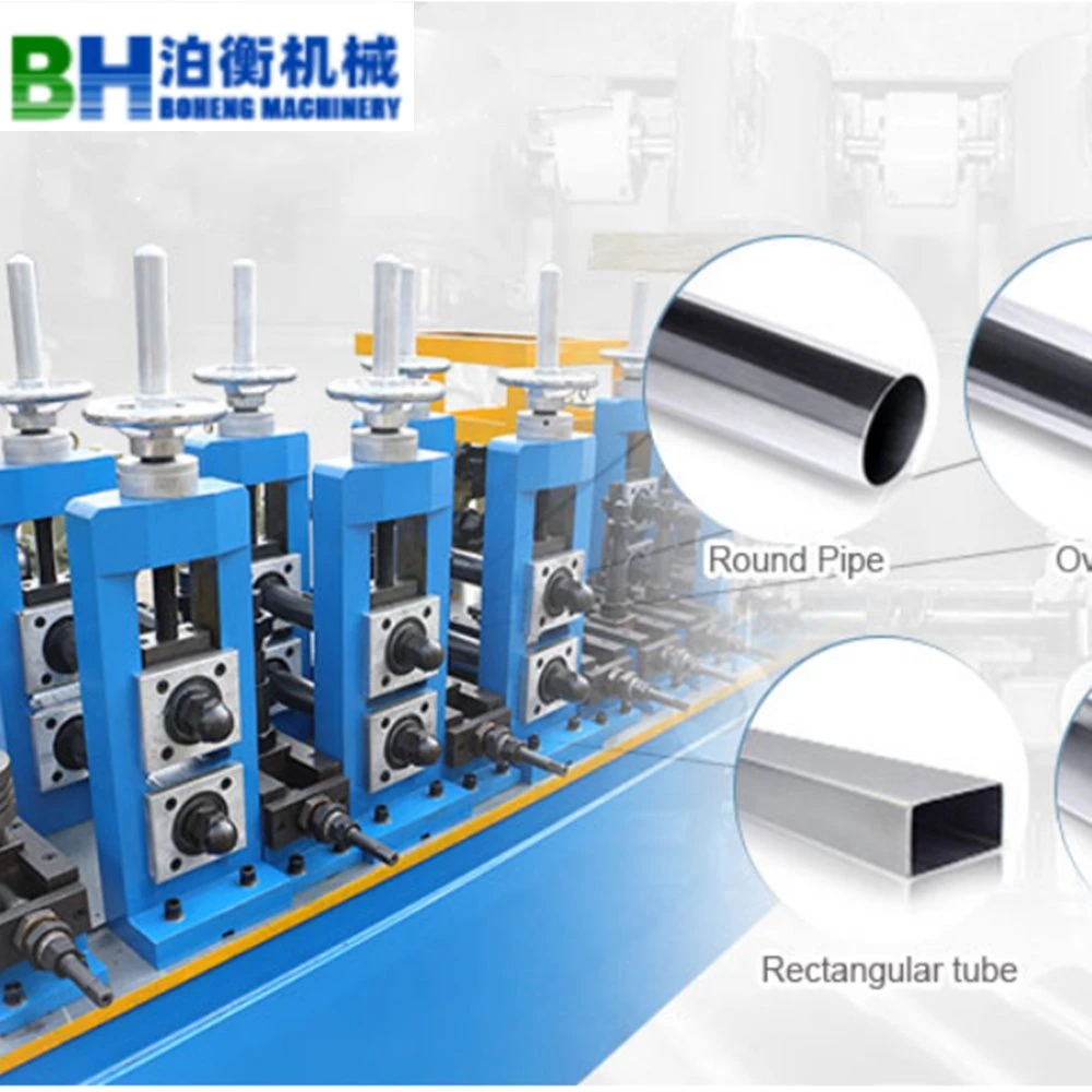 60 X 60 Square Pipe Making Machine / Square Profile Production Line