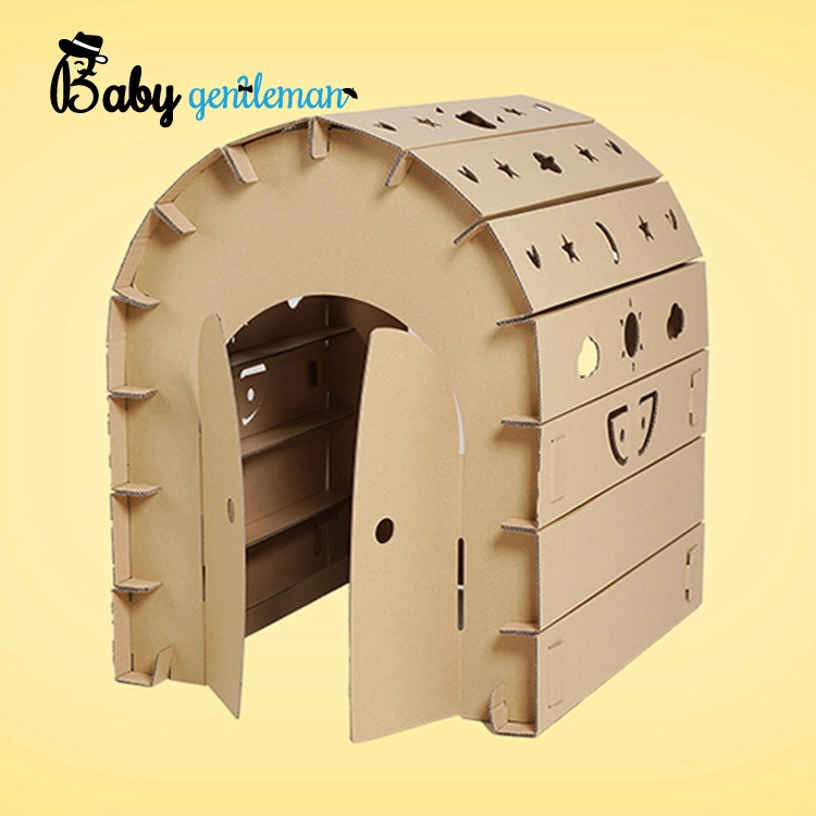 Handmade Large Model DIY Fortress Toy for Children Painted Color Z03093A