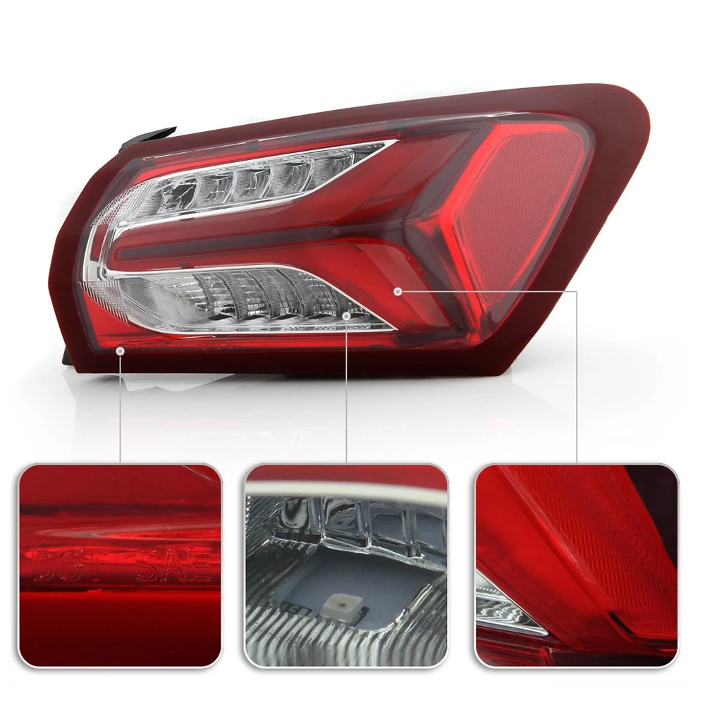 LED Rear Tail Lights Back Brake Lamps for 2019-2022 Chevy Malibu