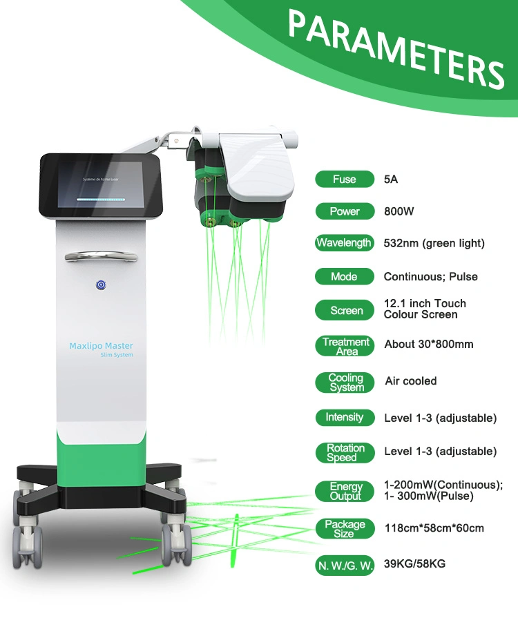 New Product 10d Maxlipo Laser Machine for Body Slimming and Physical Therapy Medical Laser