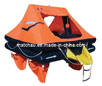 35man Solas Marine Inflatable Liferafts Throw-Overboard Inflatable Life Raft for Marine Lifesaving