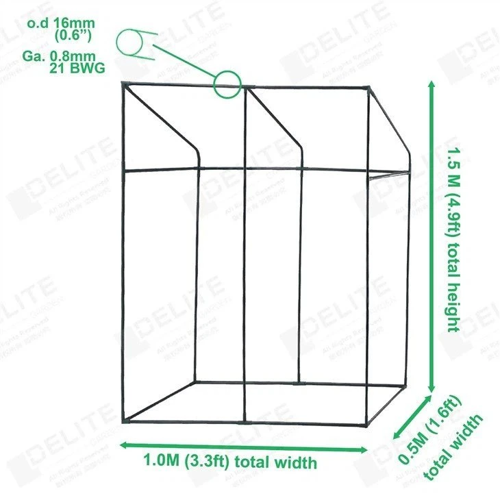 Transparent Mini Lean to Greenhouse for Indoor Use