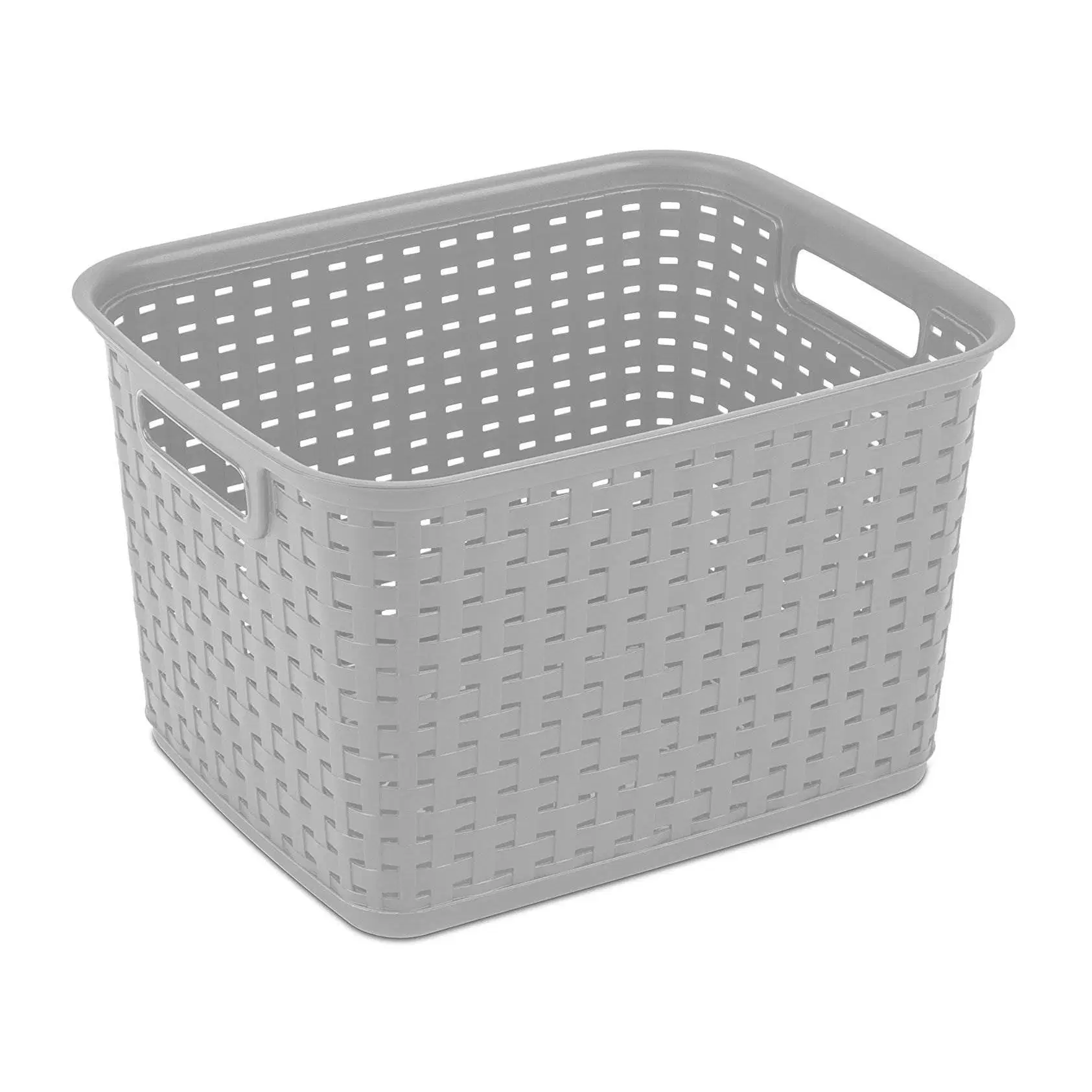 High quality/High cost performance  Multi Sizes Clothes Organizer Plastic Basket for Storage with Handles and Lid