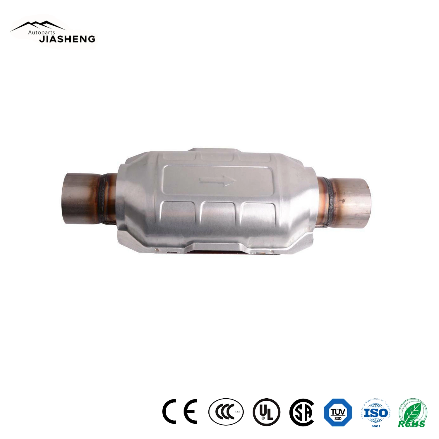 2.5" Inlet/Outlet Universal Catalytic Converter Euro V Catalytic Converter First-Class Grade Metallic Exhaust Catalyst Auto Catalytic Converter