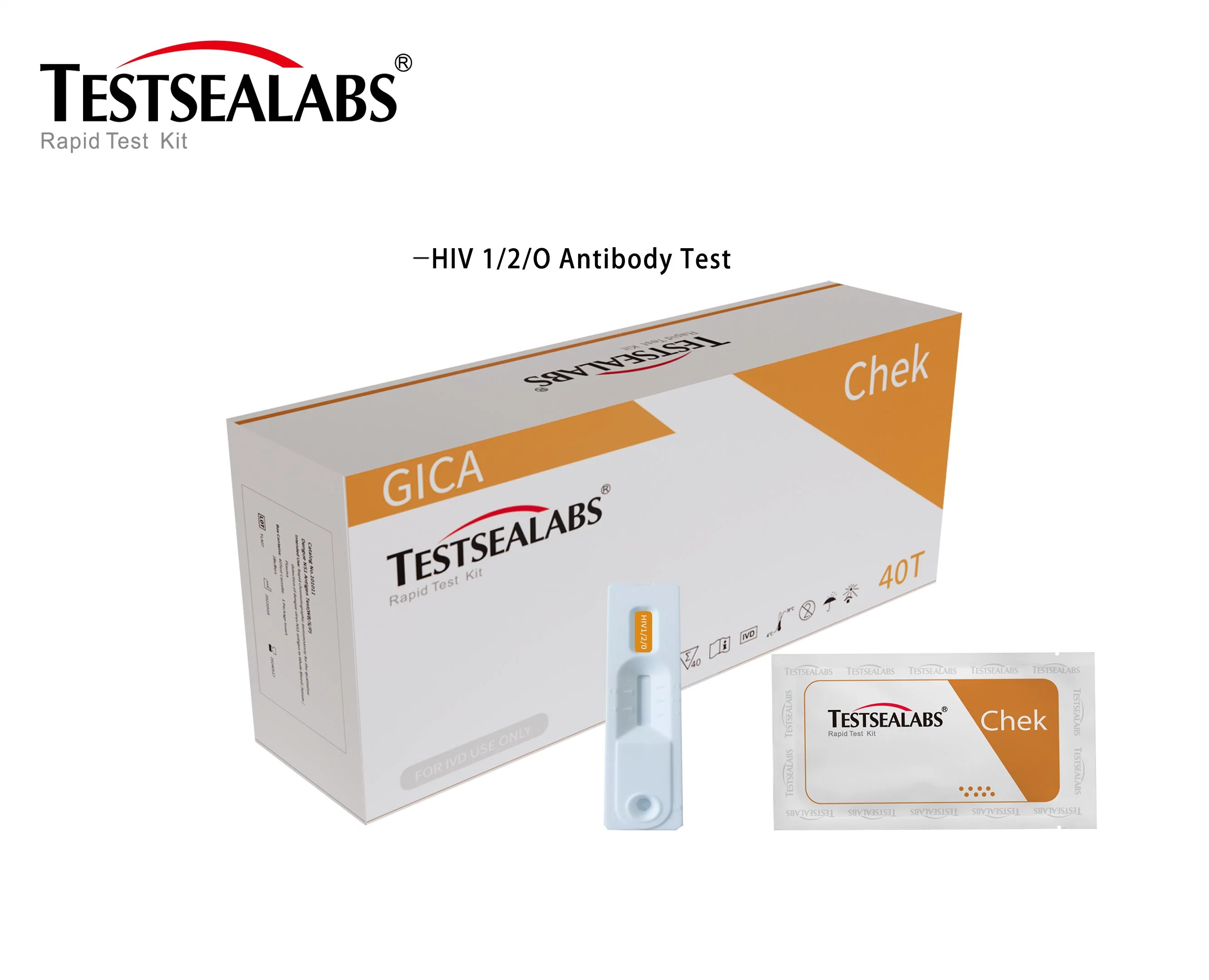 Testsealabs Medizinische Diagnostika HIV 1/2/O Antikörper Schnelltest