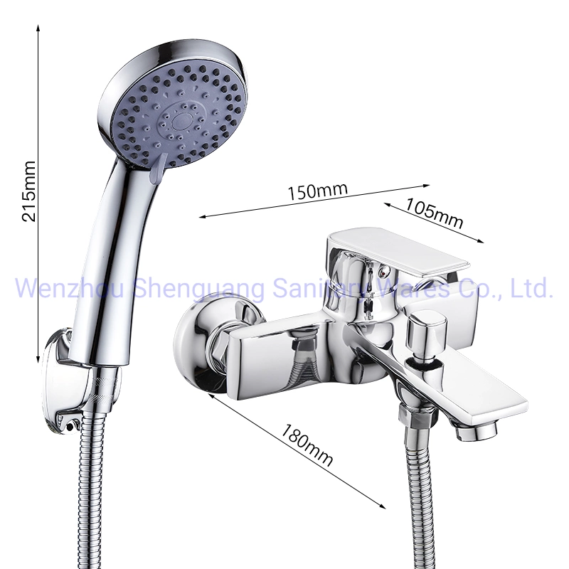 Huadiao Bathroom Hand Shower Bath Mixer Bathtub Faucet