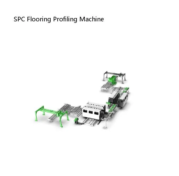 WPC Flooring Production, Starsplas WPC Electric Control Profiling Machine Automation Unloading System