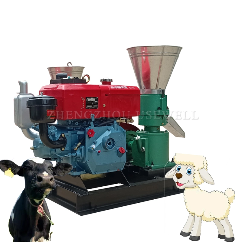 Animal Feed Pellet Machine Extruder Granule Mill Pig Poultry Pelletizer Feed Machine