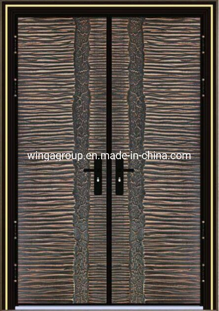 Entrada populares Placa fundido de alumínio porta de cobre de aço (GT-FB-15)