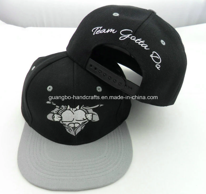 Logo Design with Metal Plate Custom Snapback Cap