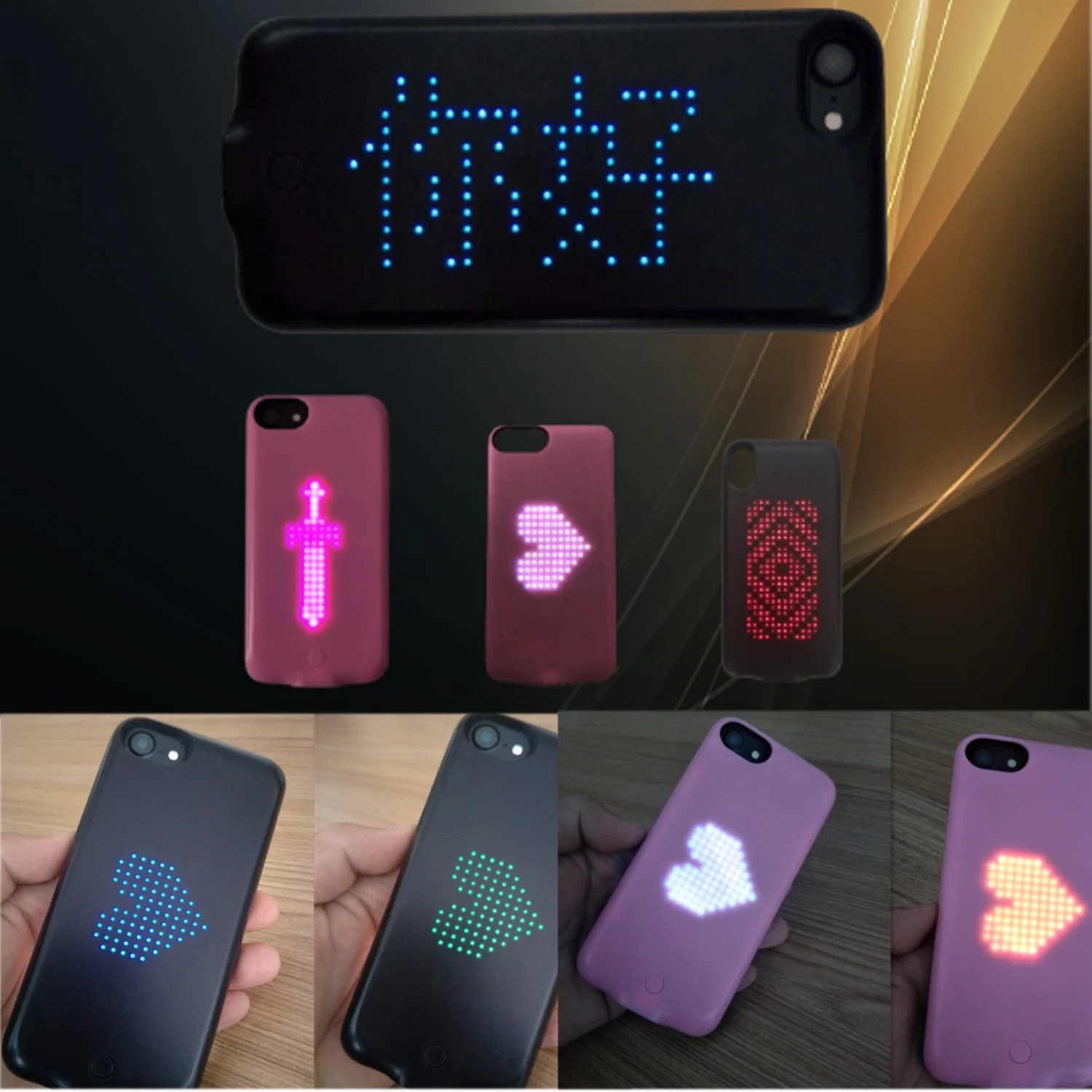 Bluetooth Control LED Phone Cover