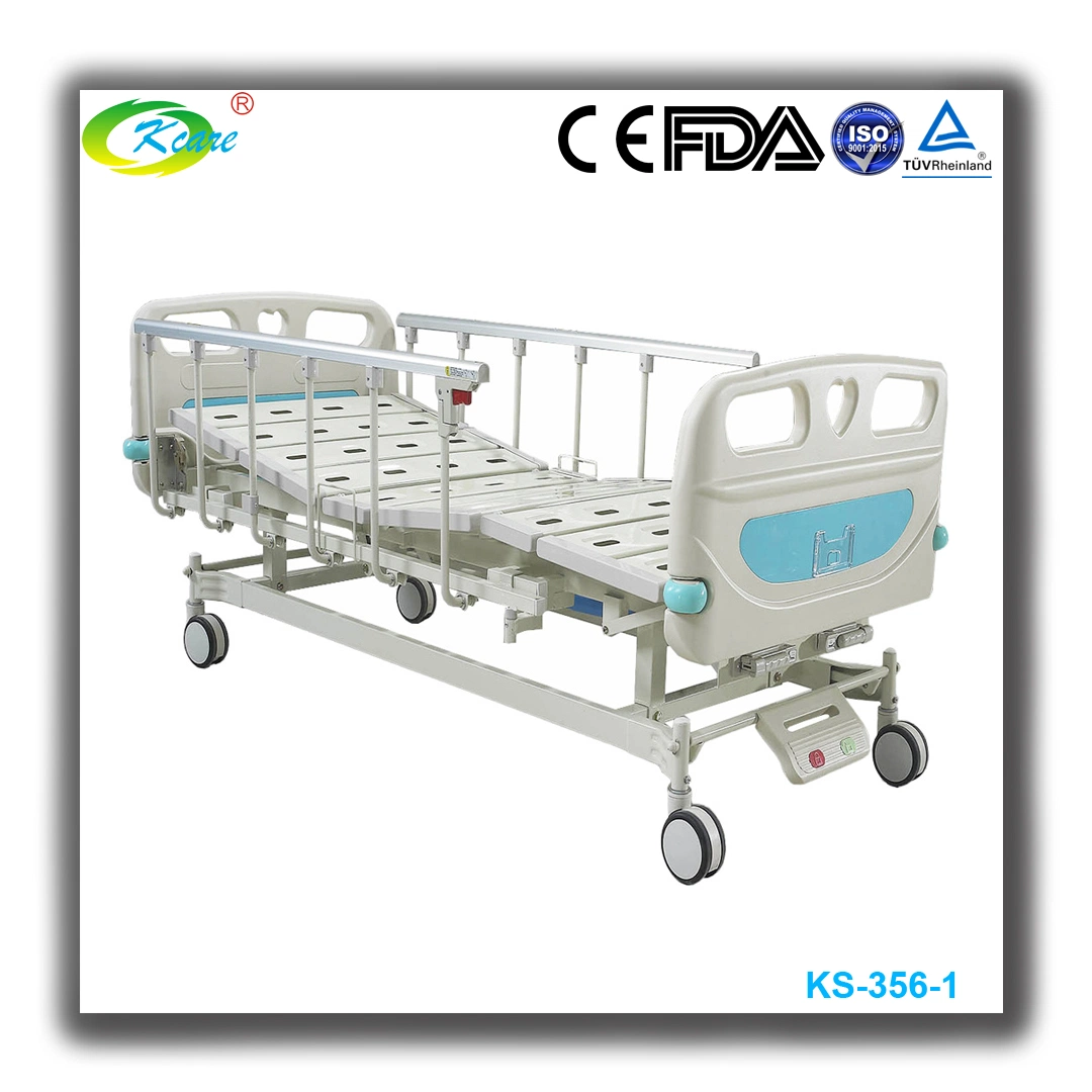 Cama funcional moderno de dos camas de hospital de Manivela manual 2