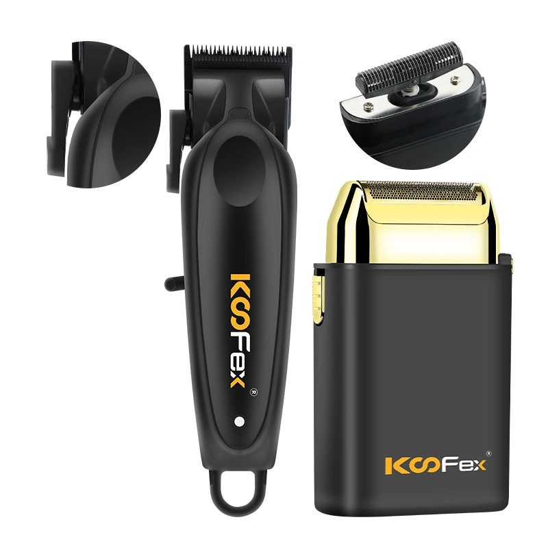 Koofex Cordless Graphene Blades BLDC Hair Clipper&9000rpm Foil Shaver Set