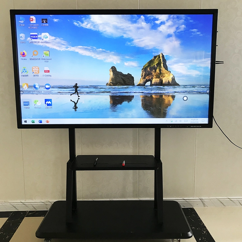 Wholesale/Supplier Mobile LED Conference Machine Teaching System LED TV Stand P1.5 P1.875 P2.5 135 163 216 Inch Video Wall Display Screen