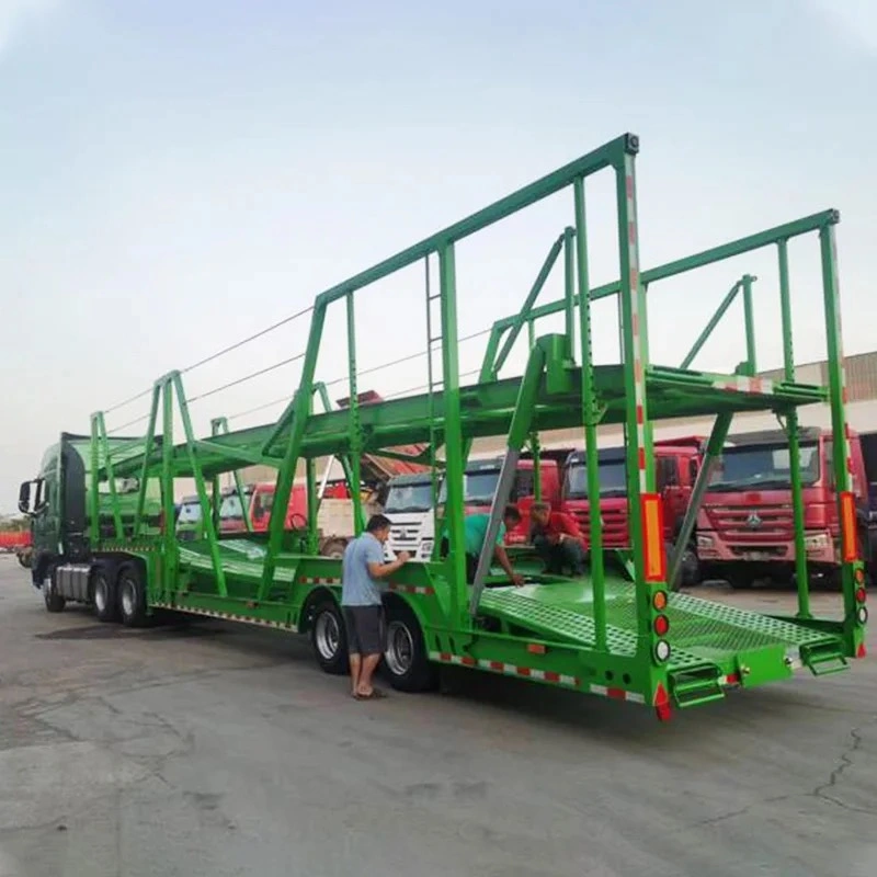 2 Achse Twin City 8 Auto Auto Transport Semi-Trailer