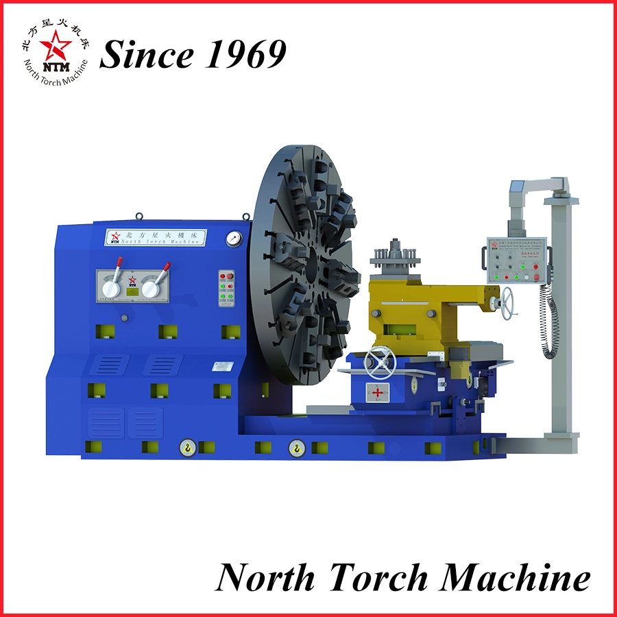 Conventional Lathe Machine for Facing Turning Ring Parts Like Flange, Mold, Propeller