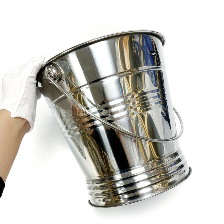 Wholesale/Supplier Tin Silver Metal Champagne Stainless Steel Ice Bucket