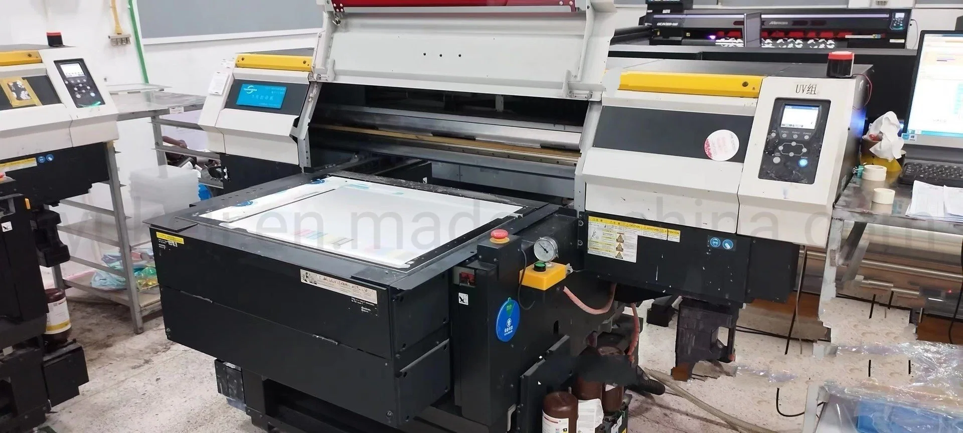 Usado 3042hg A3% Nuevo Mimaki UJF-150mm Tamaño con 90 UV alto Impresora de superficie plana Mimaki UJF-3042hg Prueba de impresora de superficie plana UV Bueno