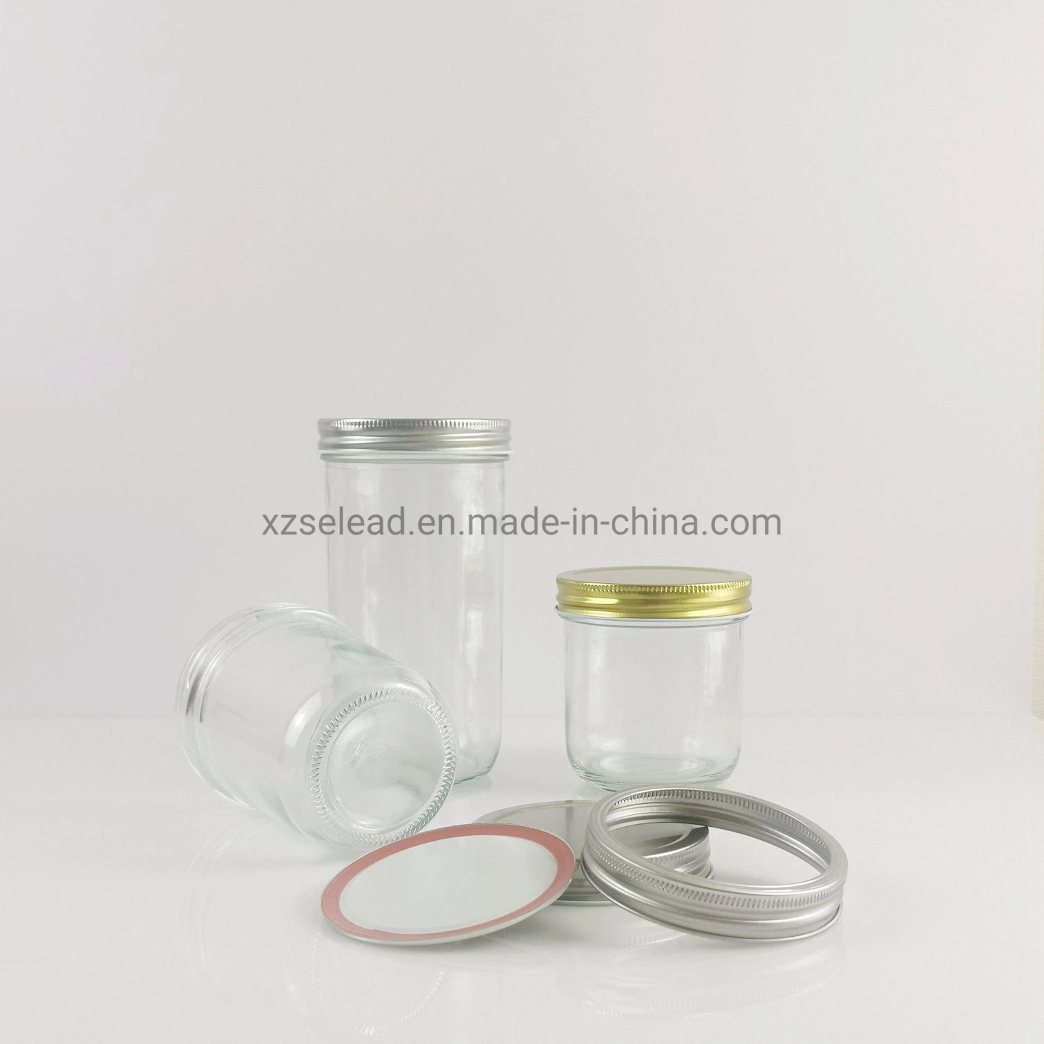 Custom Mini Runde 120ml Mason Jars Klarglas Lebensmittel Lagerung Behälter für Süßigkeitengelee