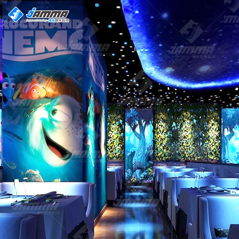 3D Indoor Interactive Wedding Themes Restaurant Projection Games Machine