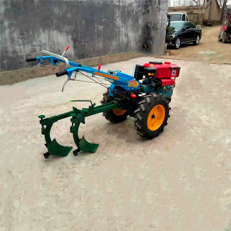 La Maquinaria agrícola caminar Mini Tractor arado doble Venta caliente