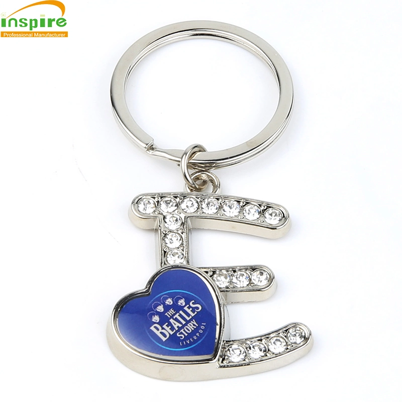 Promotion Souvenir Gift Free Samples Custom Wholesale/Supplier Metal Letter Key Rings