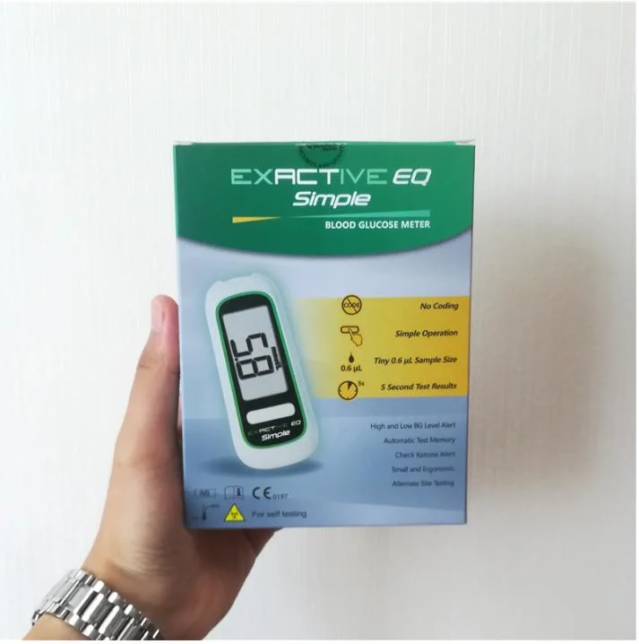 CE Approved Home Use Free Code Digital Diabetic Blood Glucose Meter & Test Strip with Ketone Function