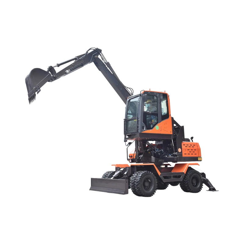 Machine compacte portable Digger petite roue de la saleté de l'excavateur Déplacement d'équipement pour les graves de creuser