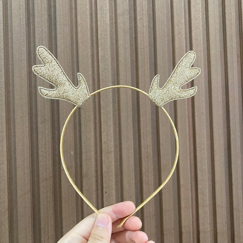 Christmas Antler Hair Band Children&prime; S Colorful Sequined Antler Headband Christmas Carnival Antler Headdress