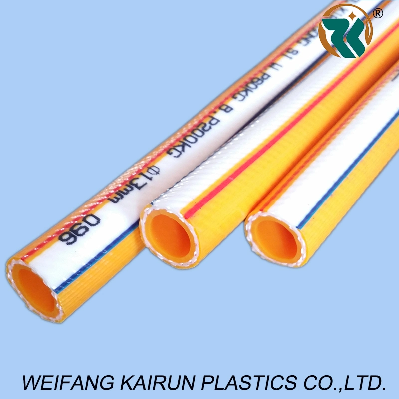 Fiber Braids Reinforced Wp 40bar Small Diameter PVC Spray Hoses with Brass Connector