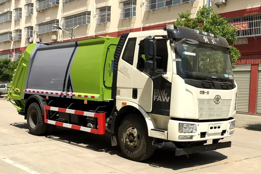 HOWO Chassis Cimc Brand 20cbm Compacted Garbage Trucks Beijing Chaoyang