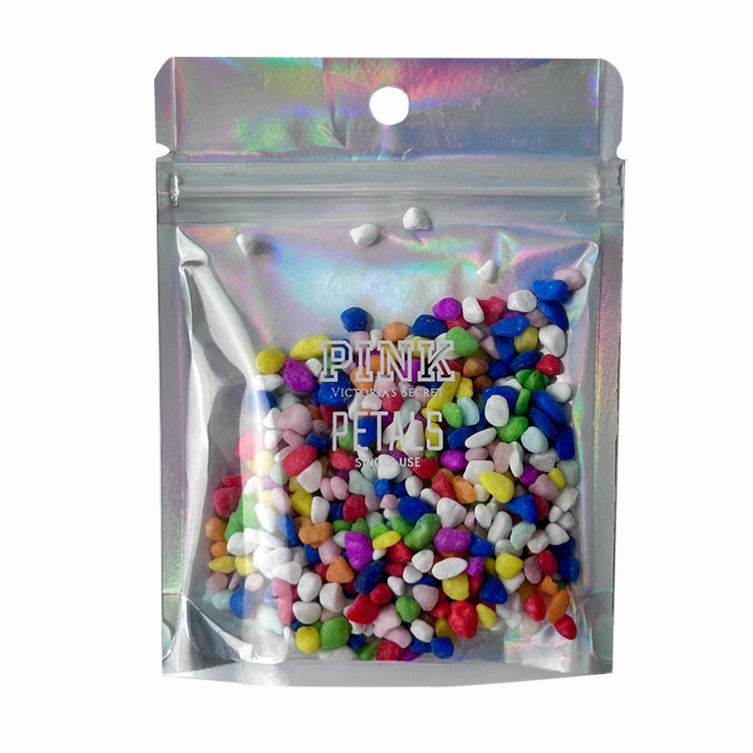 Custom Printing Jewelry Mobile Phone Accessories Mylar Packaging Bag Holographic Plastic Bag