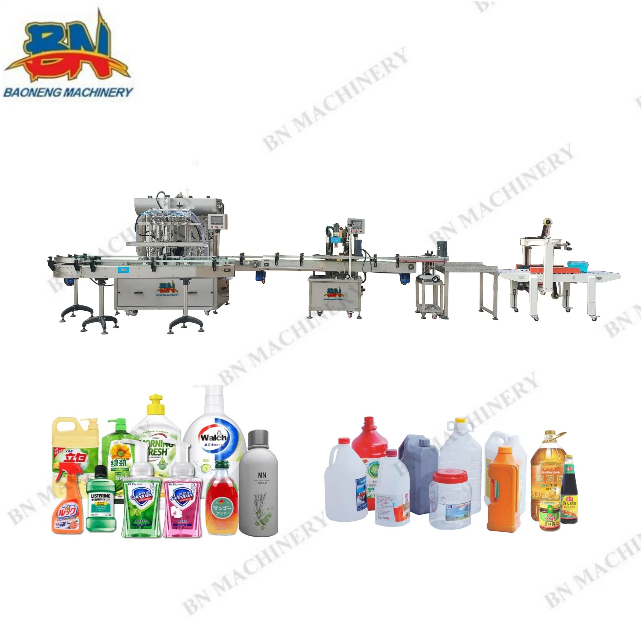 Linear Volumetric Bn Guangzhou China Brake Fluid Bottle Filling Machine